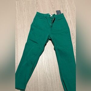 Zara Vibrant Green Trousers